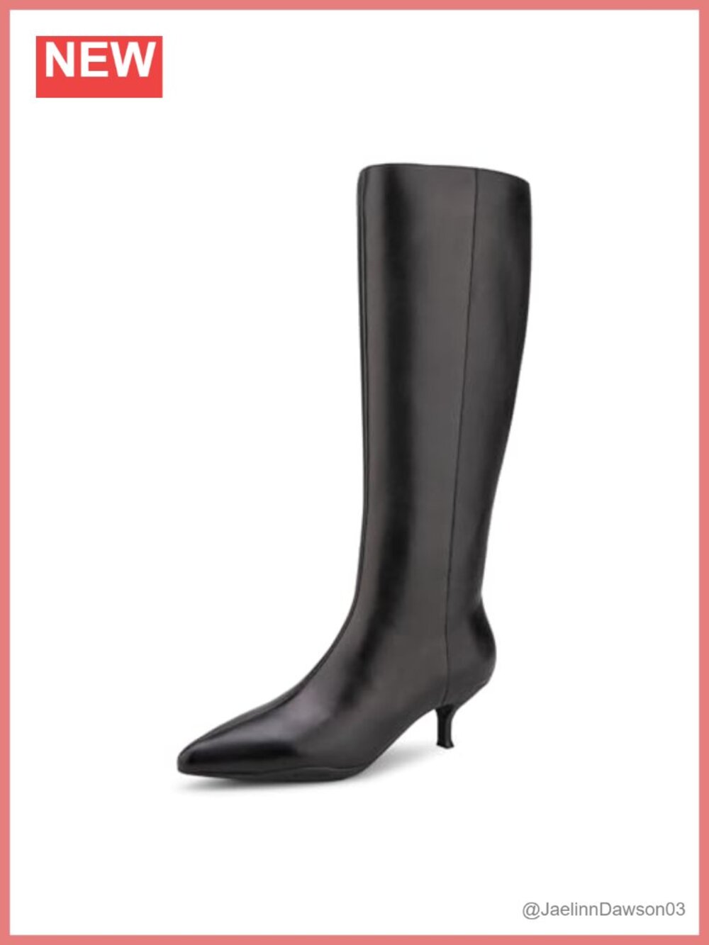 Aerosoles Loano Knee High Equestrian Boots Leather Kitten Heel Zip